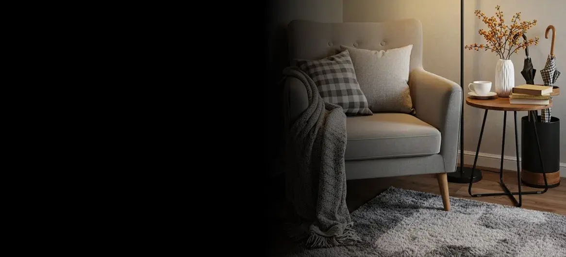 Winter collection — cozy modern living room